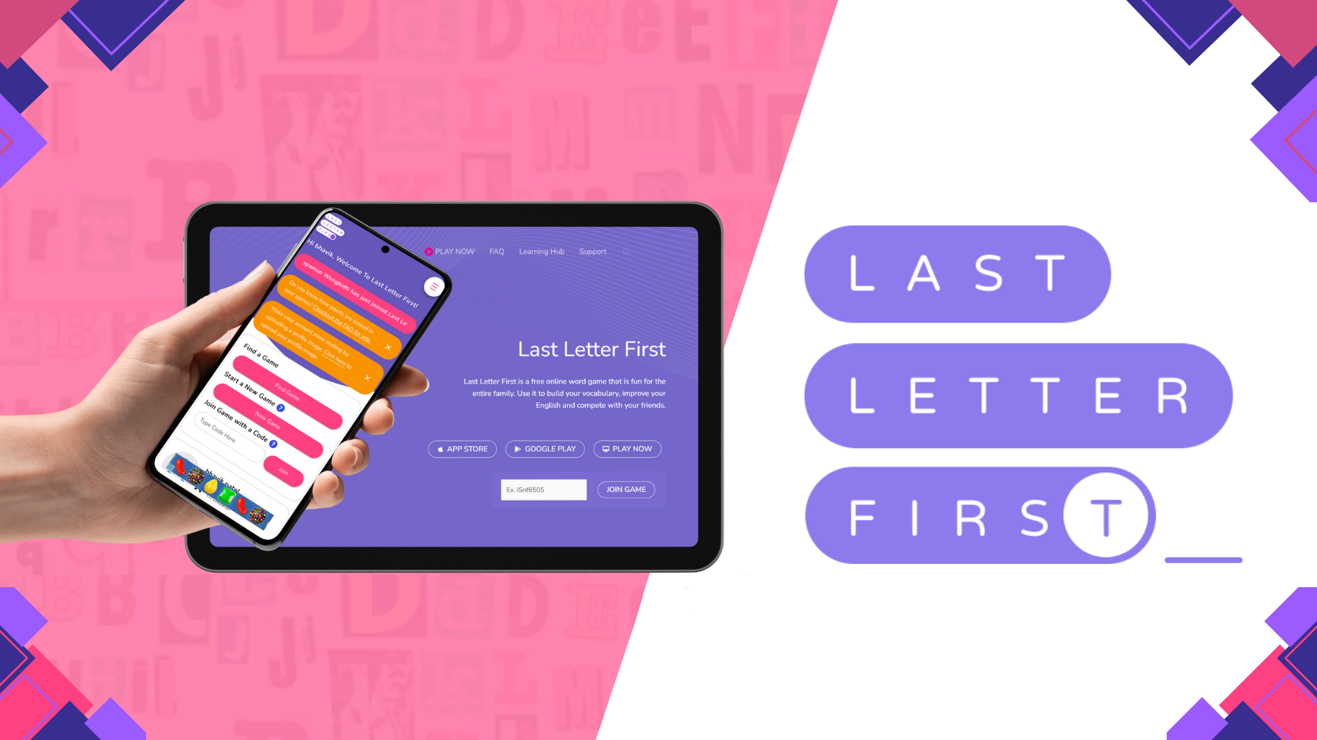 Last Letter First Free Online Word Games